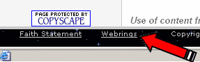 Webrings Link on every page in lower left corner